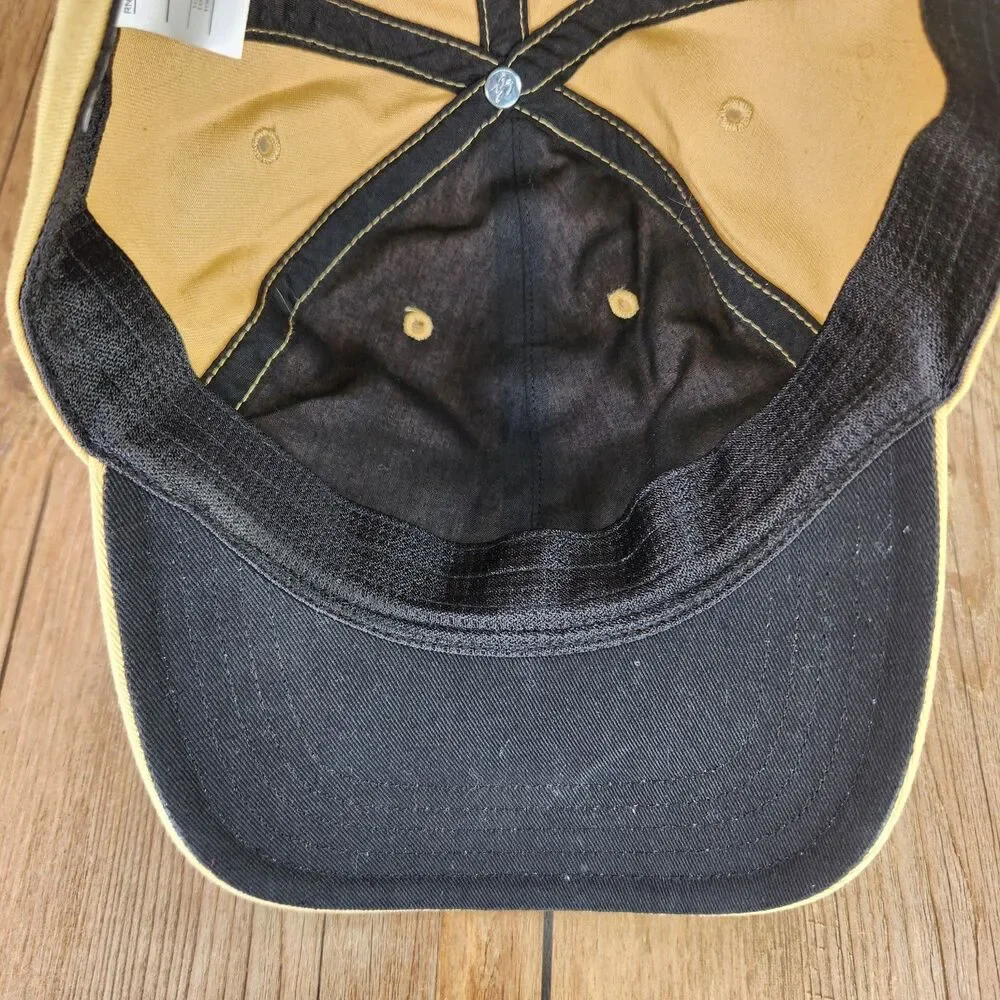 Carhartt 1889 Odessa Cap Yellow Strapback Embroidered Canvas Casual Work Hat